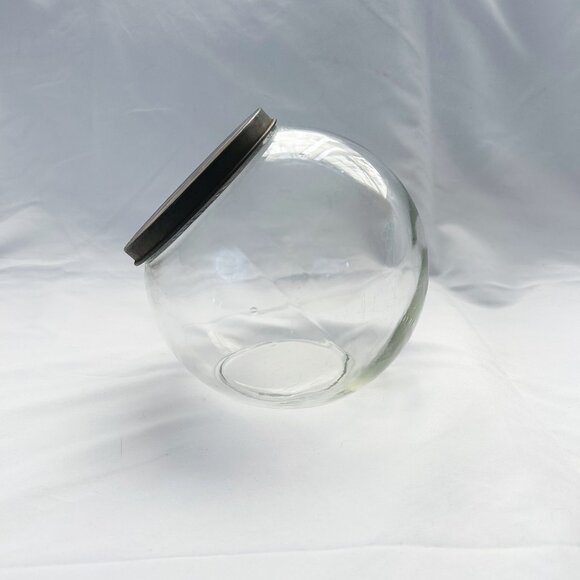 Vintage/Antique Glass Candy Jar with Lid, See Description - Picture 3 of 9